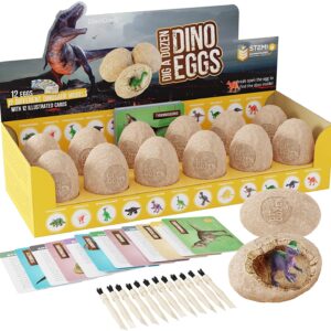 Dig a Dozen Dino Eggs Dig Kit - Easter Egg Toys for Kids